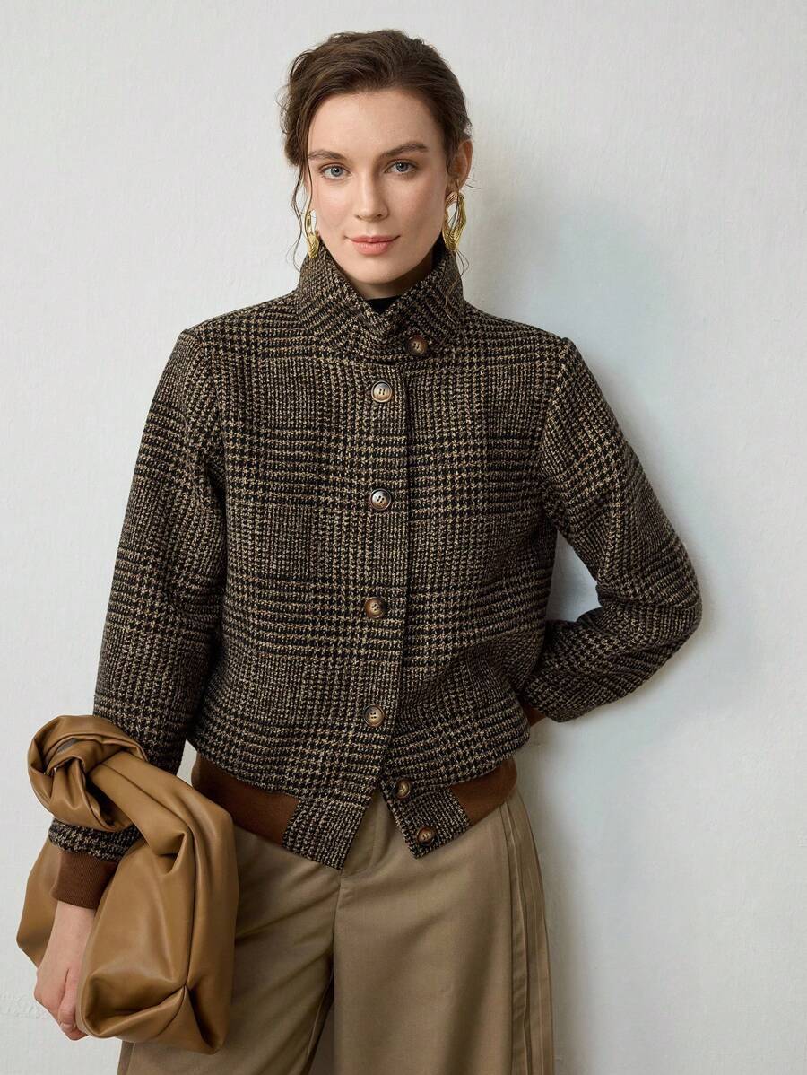 Blythe Cropped Tweed Jacket Effortlessly Chic