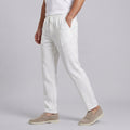 Pantalon en Lin Homme Jambe Large Décontracté Été