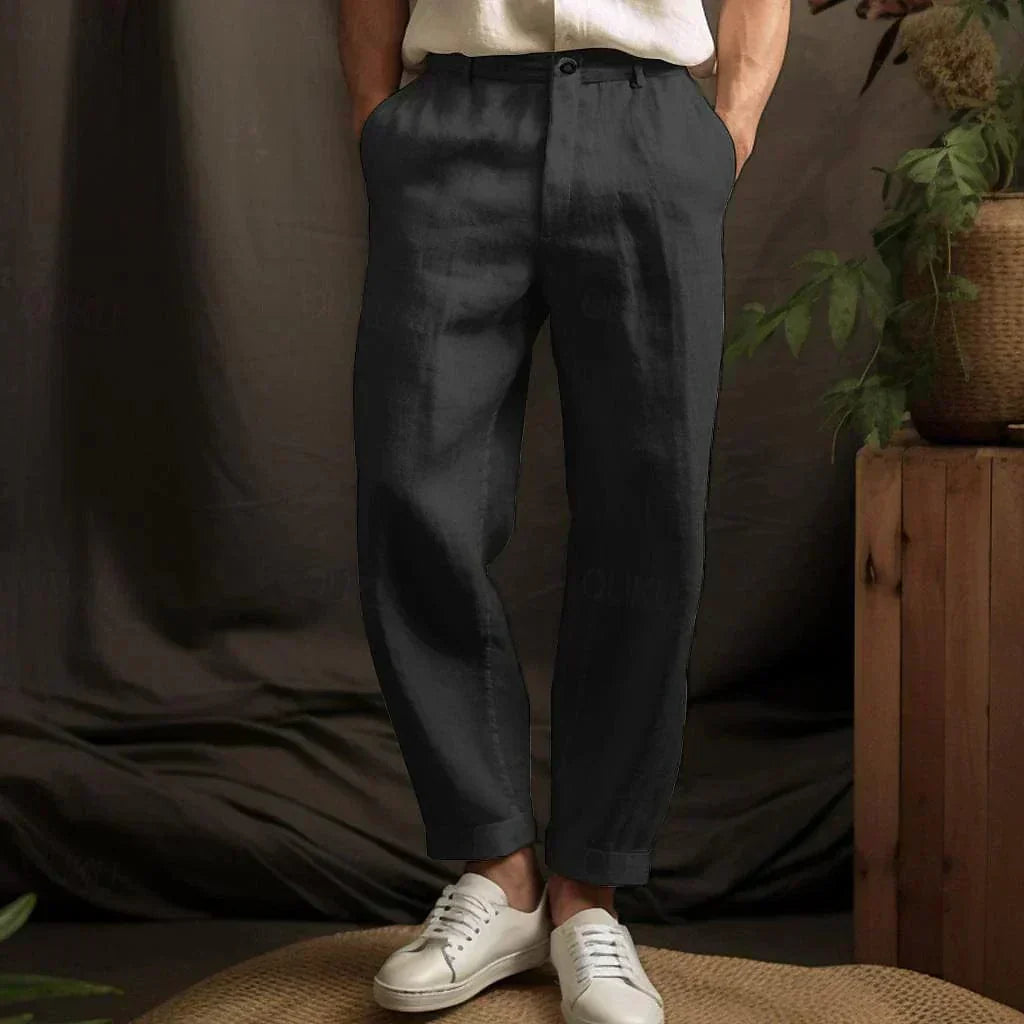 Pantalons Homme Coton Léger Coupe Ample pour l'Été