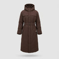 Long Manteau Matelasse avec Ceinture