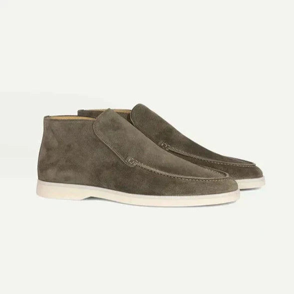 Mocassini da uomo alti - Verde militare - men mocassini price_low scarpe uomo shoes summer - Armand & Fils
