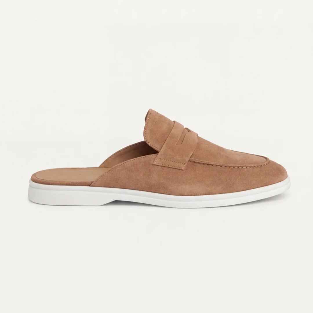 Mules da uomo con cinturino - Marrone chiaro - men mules uomo price_low sandal sandali uomo scarpe uomo summer - Armand & Fils