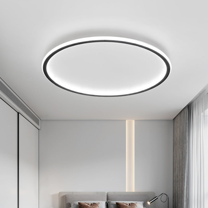 Plafonnier Rond LED Scandinave, Dimmable, Aluminium