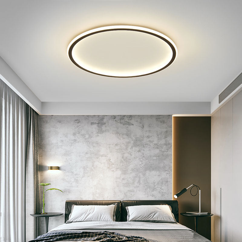 Plafonnier, Rond LED Scandinave, Dimmable, Aluminium