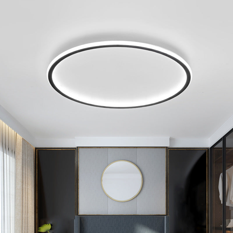 Plafonnier, Rond LED Scandinave, Dimmable, Aluminium