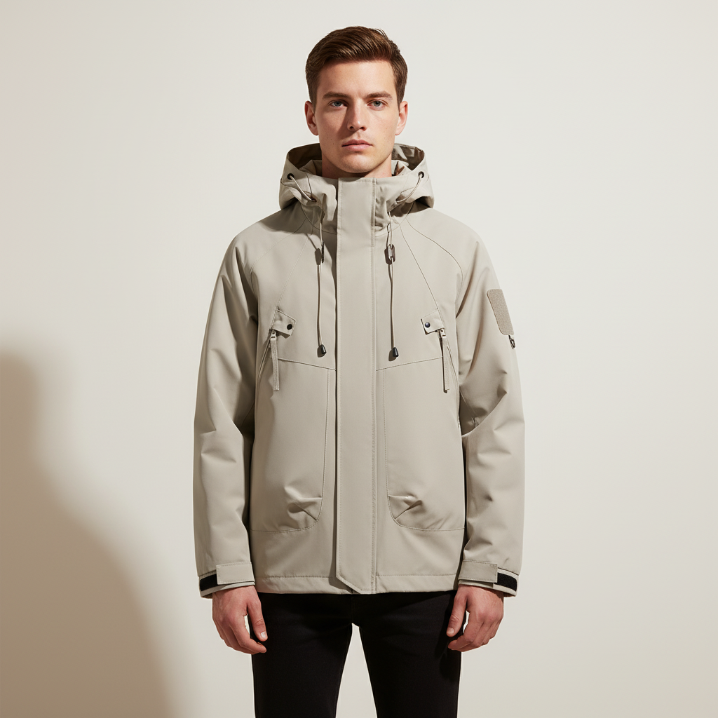 Coupe-Vent Homme à Capuche Imperméable