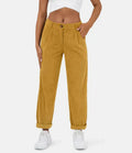 Pantalon Femme Velours Côtelé Taille Hau