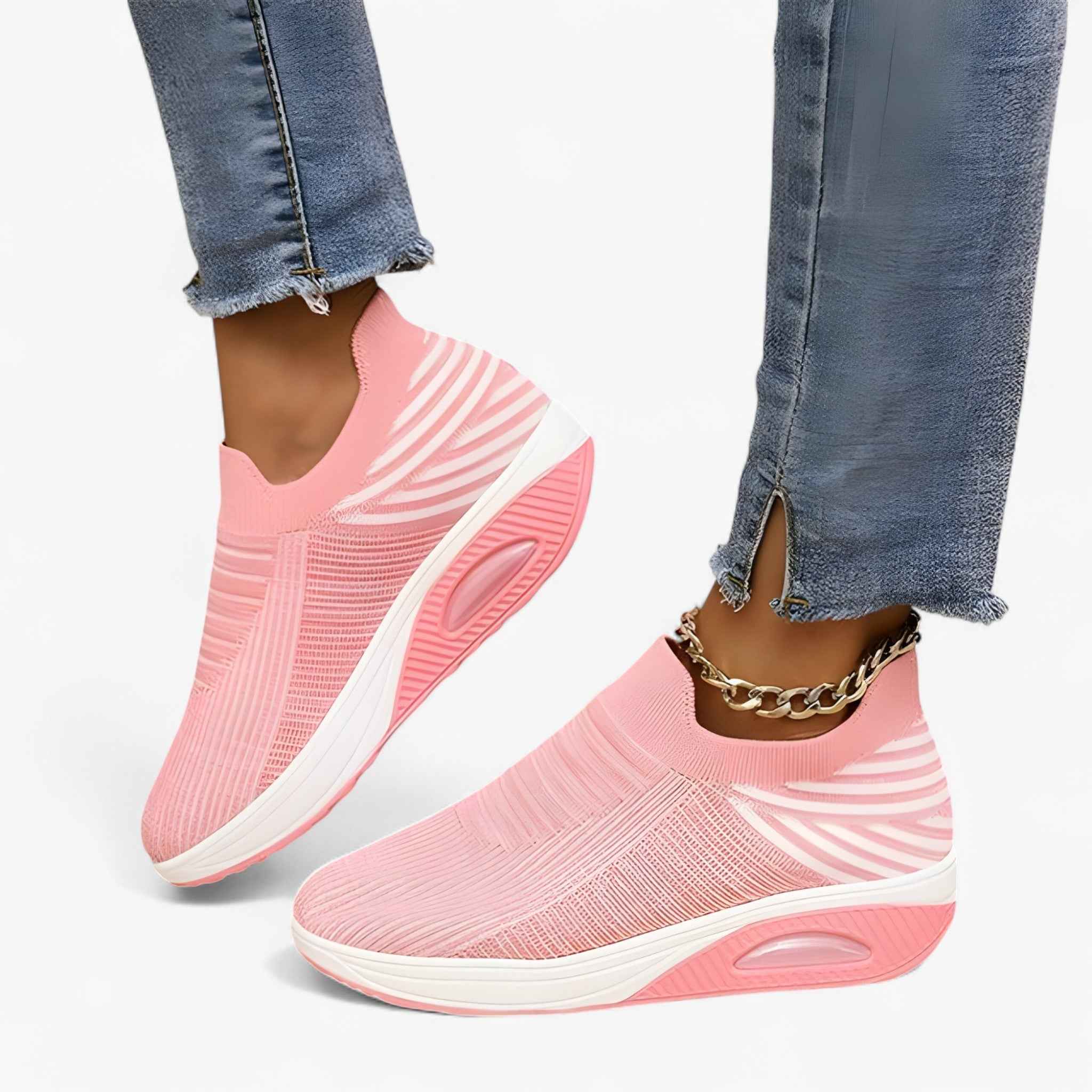 Damen-Sneaker aus Denim zum Hineinschlüpfen - bequem und trendig