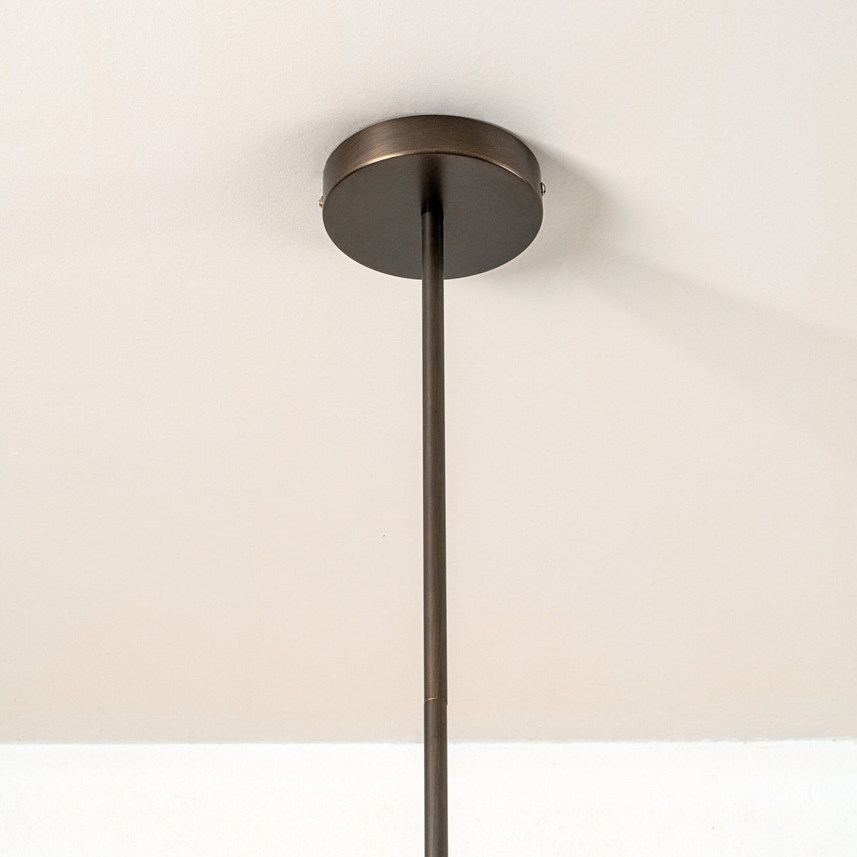 Lampe Suspension Alba en Albâtre et Bronze