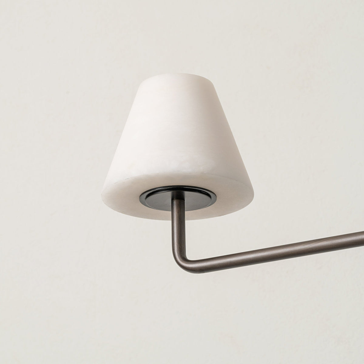 Lampe Suspension Alba en Albâtre et Bronze