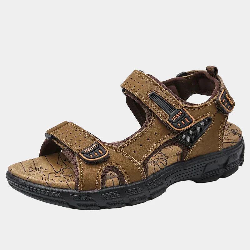 Sandali da uomo con cinturini regolabili - Marrone scuro - cinturini regolabili men price_low punta sandal sandali uomo summer - Armand & Fils