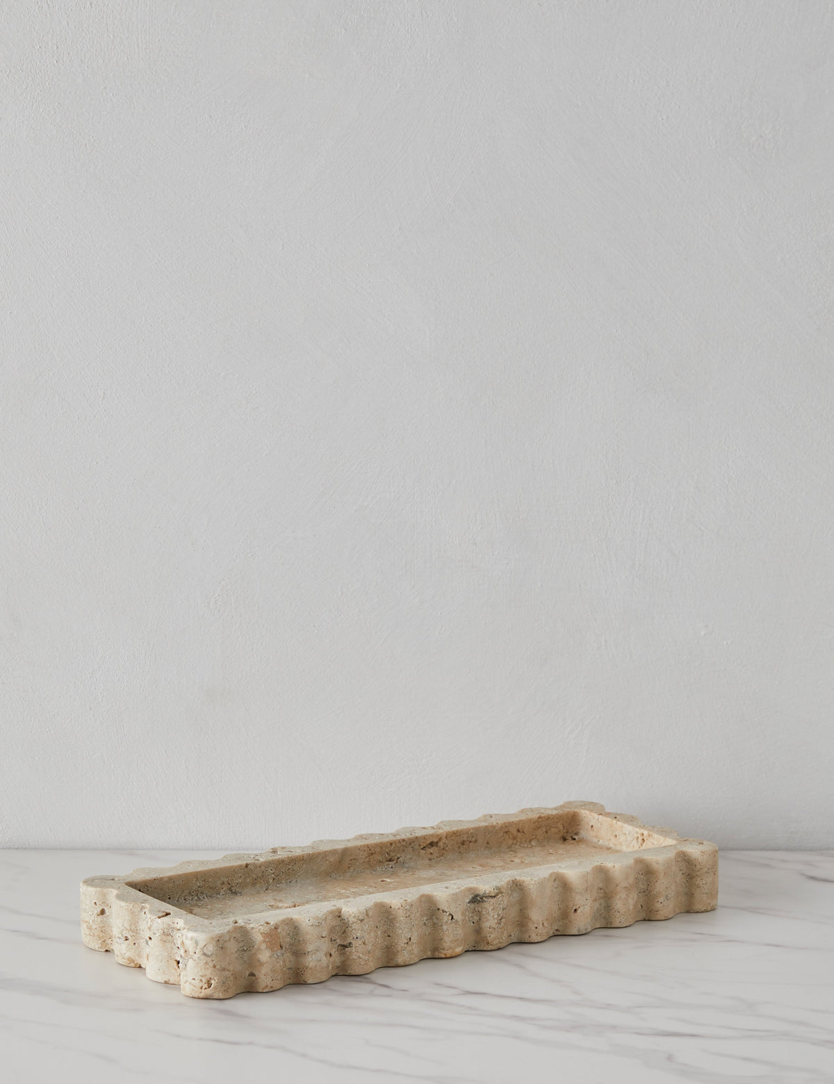 Plateau Décoratif en Marbre ScallopTray
