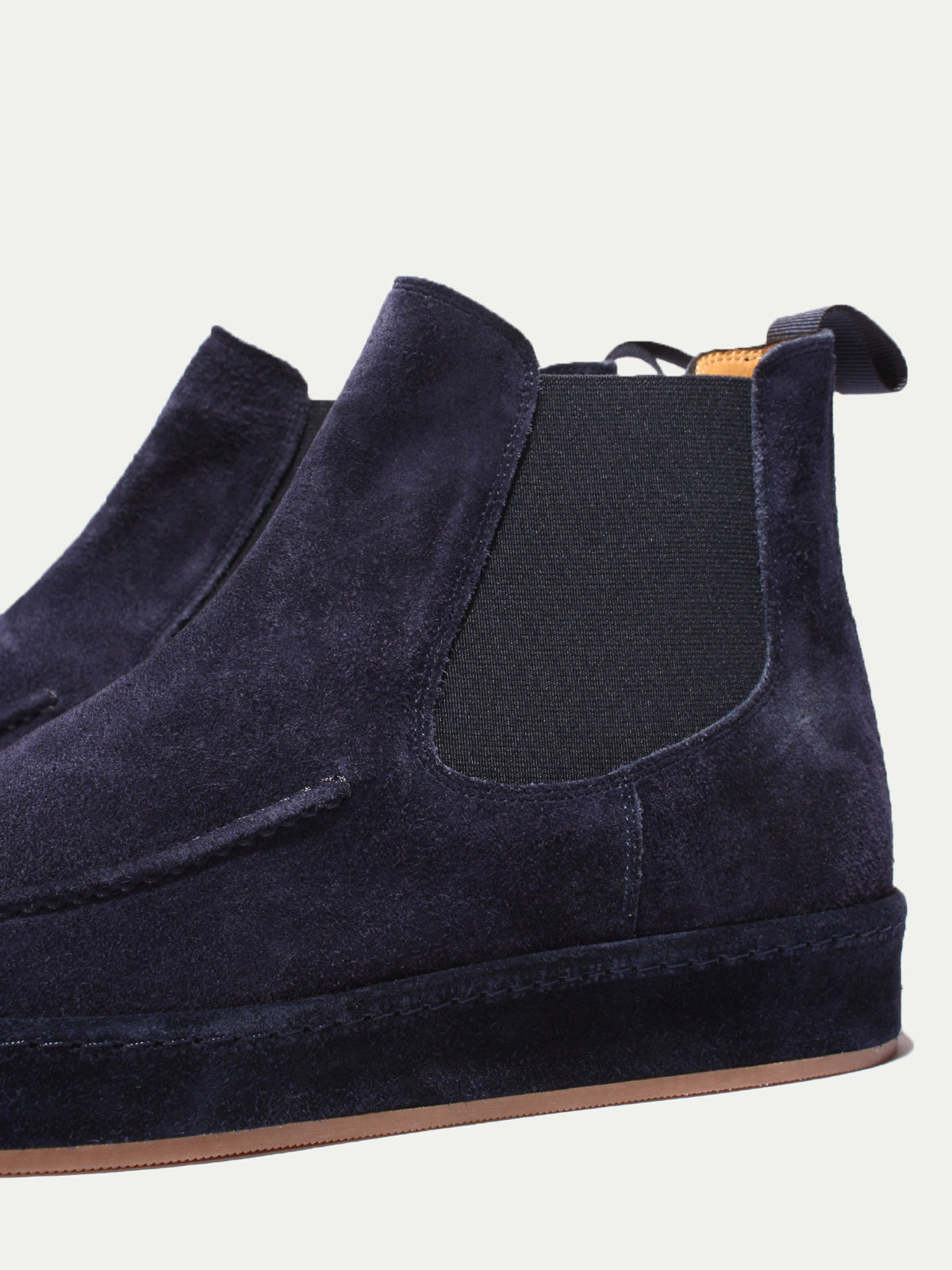 Chelsea Boots en Daim Homme - Semelle Daim avec Cote Elastique