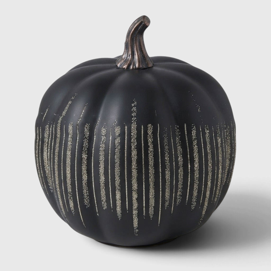 Lampe Citrouille Scintillante avec Minuterie - Décor LED Halloween