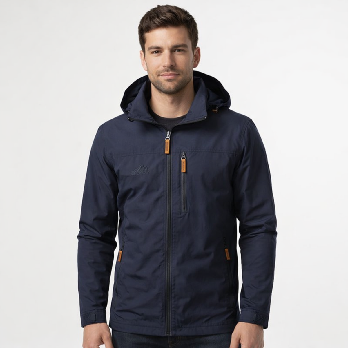 Veste de Randonnée Imperméable et Coupe-Vent pour Homme - Multiples Poches Zippées