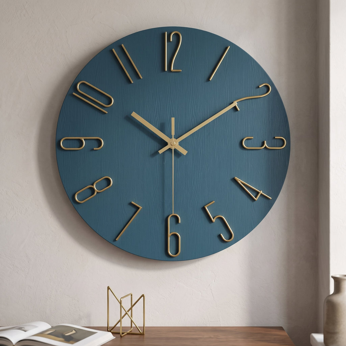 WireClock Horloge Murale Moderne pour Salon