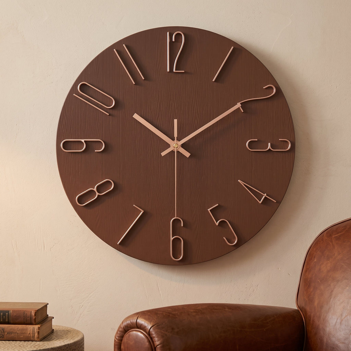 WireClock Horloge Murale Moderne pour Salon
