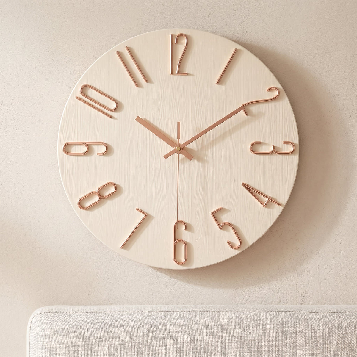 WireClock Horloge Murale Moderne pour Salon