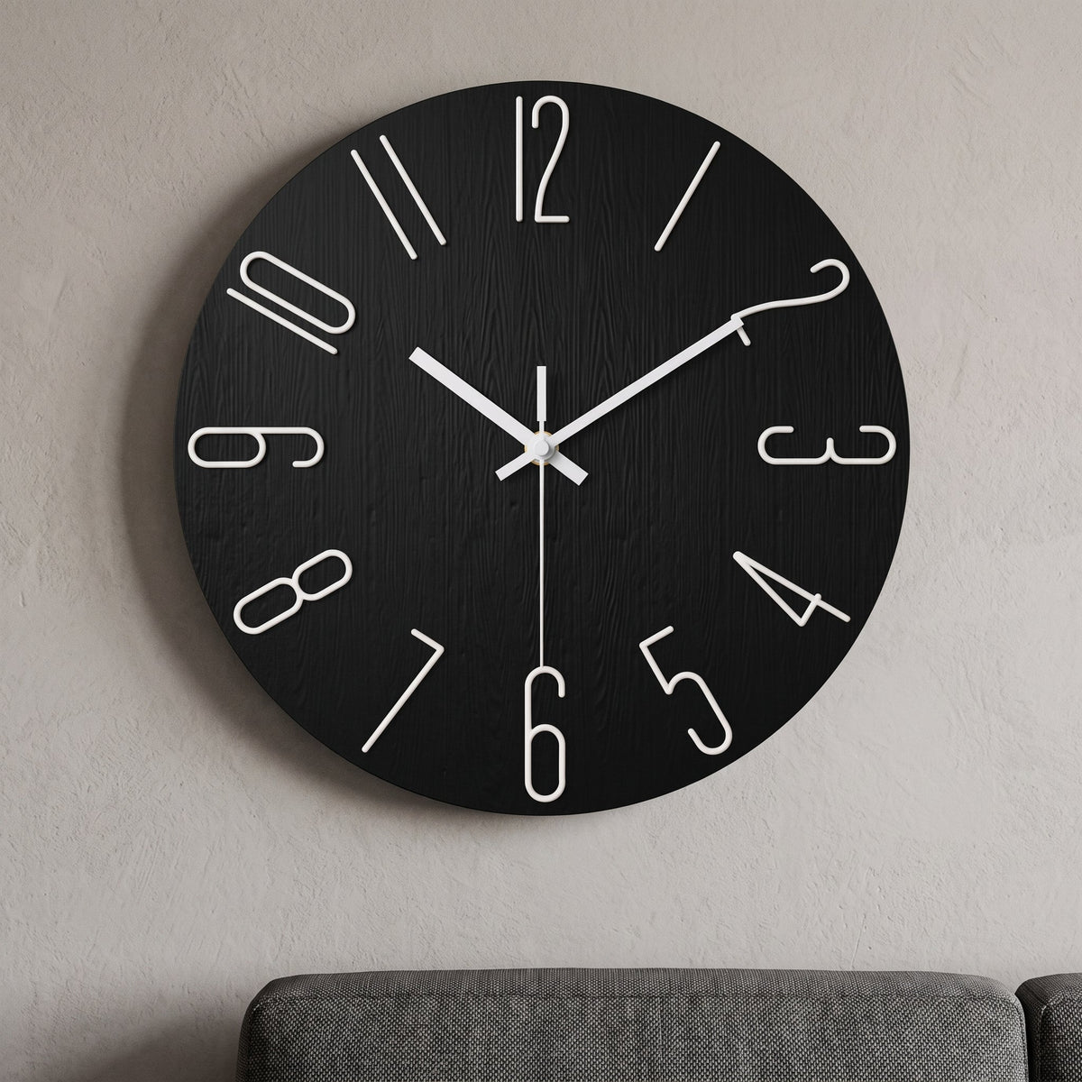 WireClock Horloge Murale Moderne pour Salon