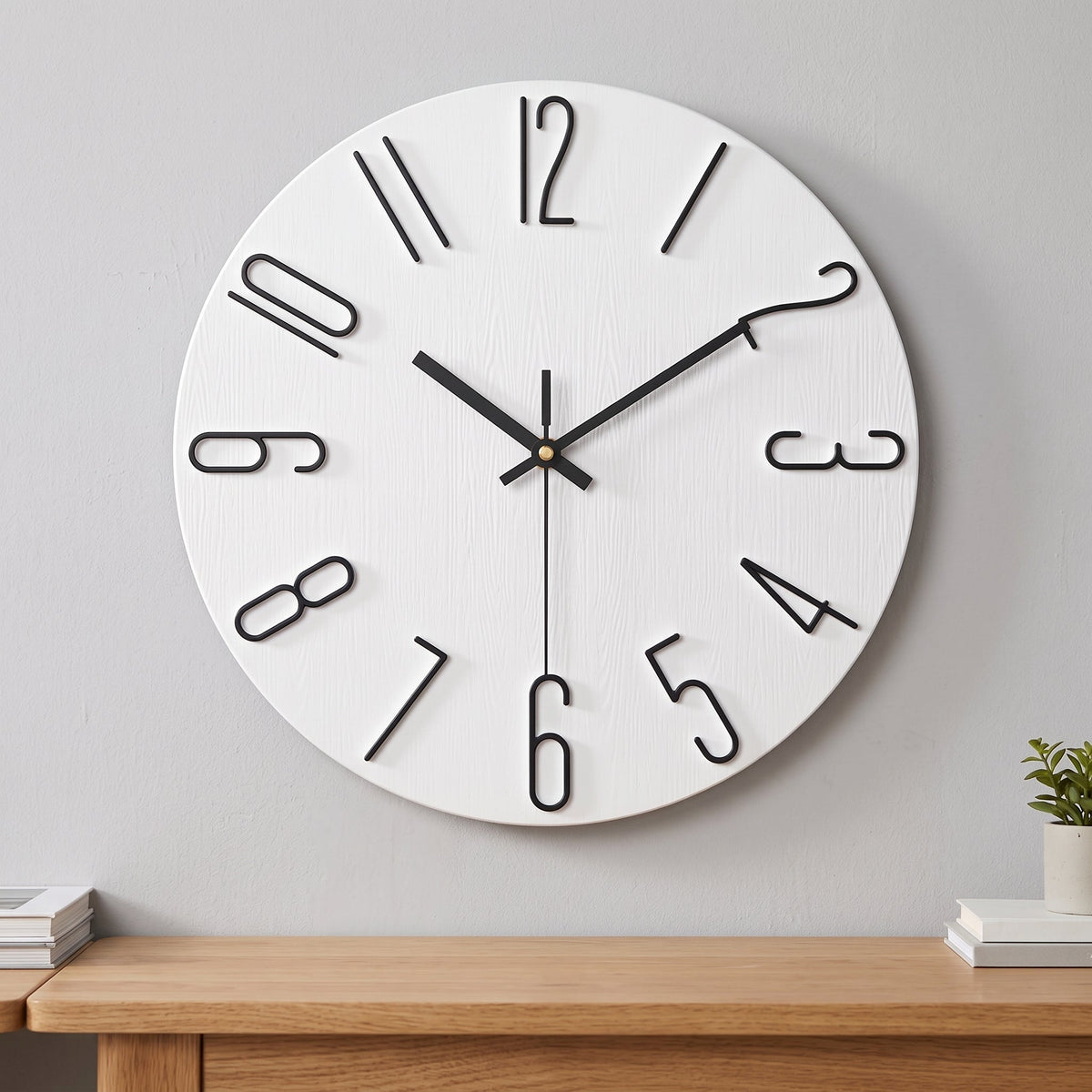 WireClock Horloge Murale Moderne pour Salon