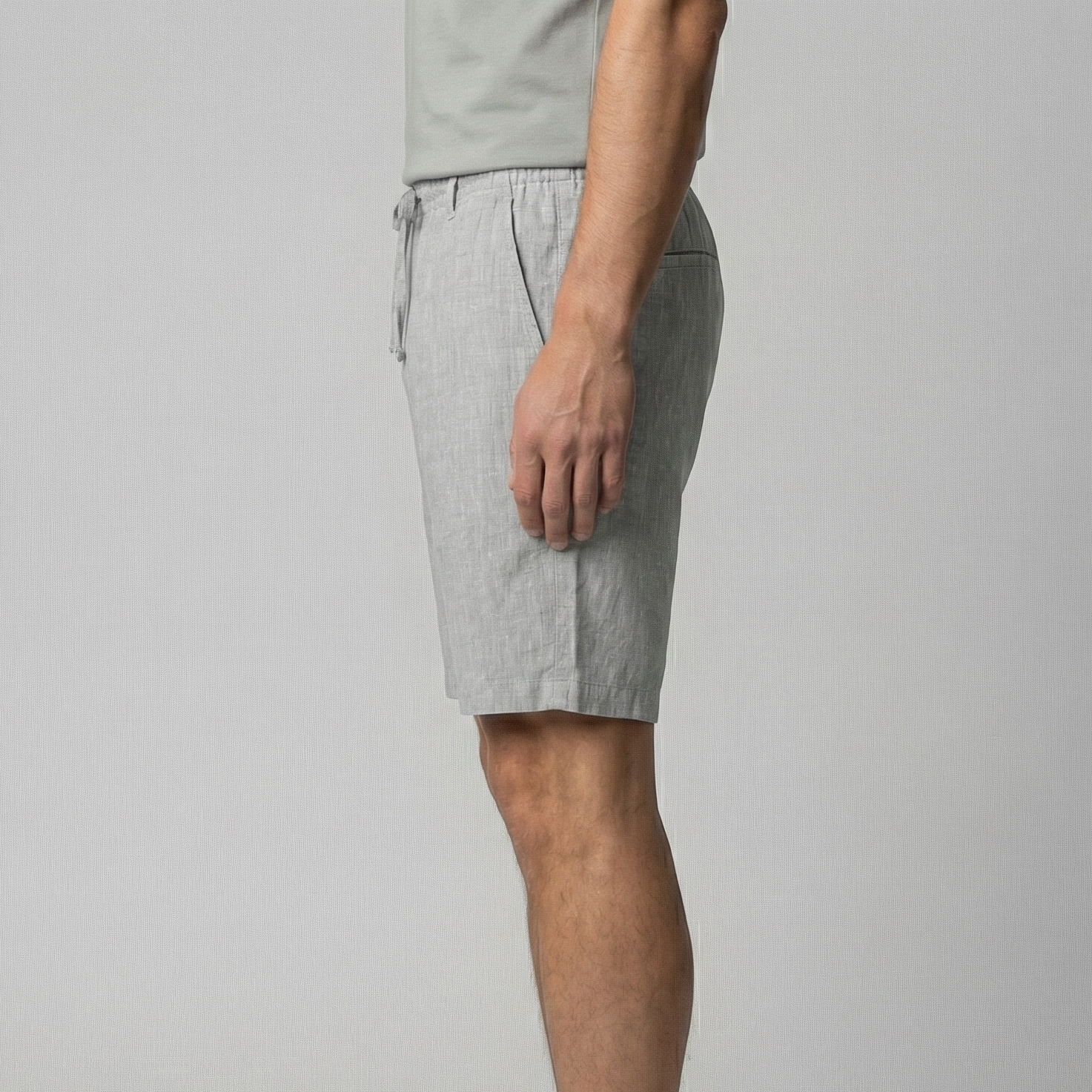 Short homme décontracté beige, coupe relax et respirante