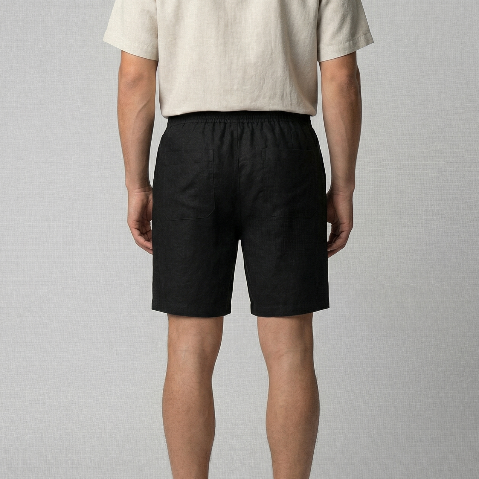 Short homme décontracté beige, coupe relax et respirante