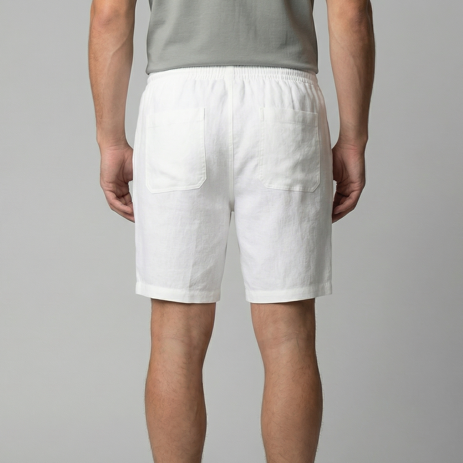 Short homme décontracté beige, coupe relax et respirante
